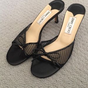 Jimmy Choo Fishnet Slides